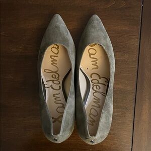 Sam Edelman Olive Suede Heels